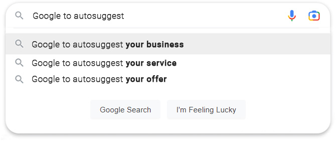autosuggest your local business